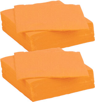 Diner/feest servetten - 60x - geel - 38 x 38 cm - papier - 3-laags