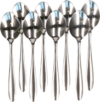 Diner lepels bestekset - 12x - RVS - 18,5 cm - bestek - keukenbenodigdheden