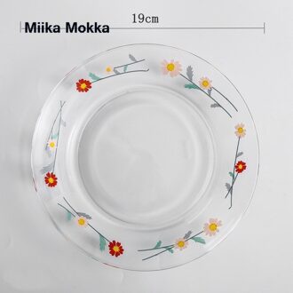 Diner Plaat Glas Diner Gerechten Met Lepel En Vork Dessert Lade Brief Gedrukt Dessertbord Brood Plaat Keuken Servies