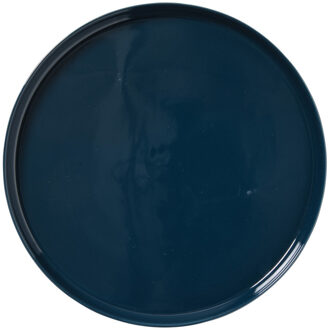 dinerbord - blauw/wit - ø26 cm