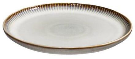 Dinerbord Camille - Beige - Stoneware - Ø25,5 cm - Leen Bakker