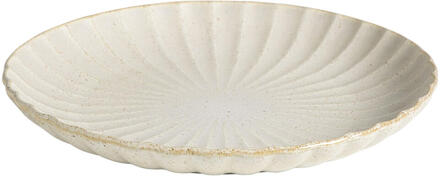 Dinerbord Flora Off-white Stoneware - Ø27,5cm - H3.5 Cm