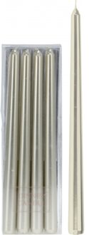 Dinerkaarsen - goudkleurig - 4x stuks - 30 cm - 7 branduren - kaarsen