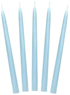 Dinerkaarsen Hemelsblauw Mat 24cm (10st)