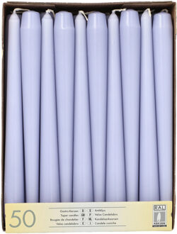 Dinerkaarsen Mega pack - 50x - lila paars - Gotisch - 25 cm