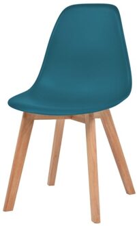 Dining chairs 6 units turquoise