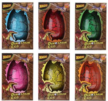 Dino groei-ei 10cm in doosje verschillende