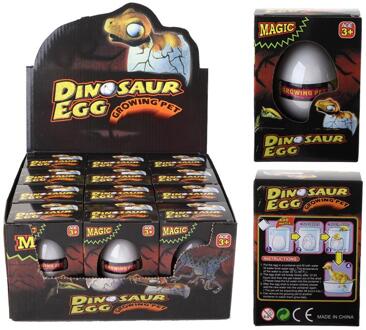Dino groei-ei in doosje verschillende