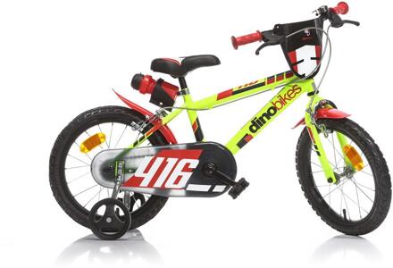 DINO Jongensfiets Sfera 16 Inch 27 cm Jongens Knijprem Lichtgroen