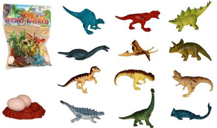 Dino's Met Accessoires In Zak 17-delig 23x19x6cm Assorti