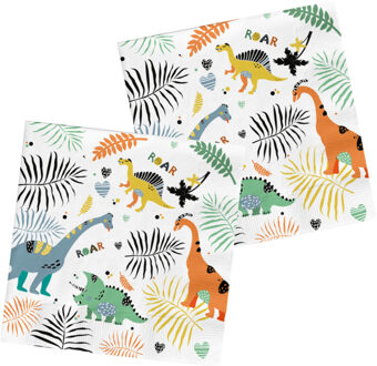 Dino Servetten Roar Kind (20st) Multikleur - Print
