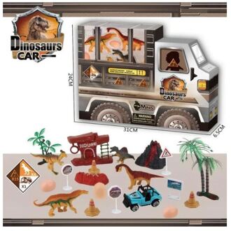 Dino speelset 20-delig multi