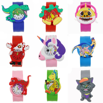 Dinosaur toy child education watch cartoon horse shark children watch santa claus christmas presents for kids boys girls watches