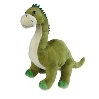 Dinosauriers Brontosaurus knuffels van 30 cm - Knuffeldier Groen