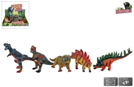 dinosaurus met geluid 23-25cm verschillende