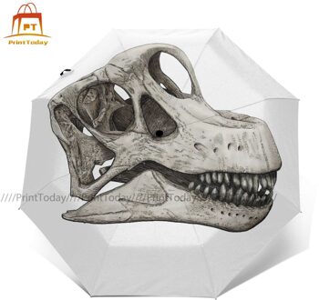 Dinosaurus Paraplu Automatische Uv Bescherming Paraplu Kleurrijke Tuin Draagbare Paraplu Outer Print