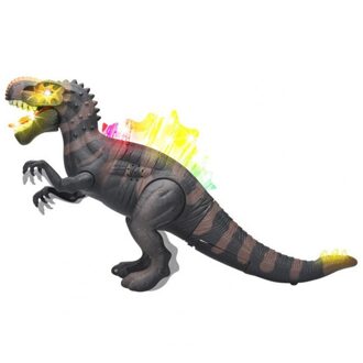 Dinosaurus Speelgoed Interactie Vermogen Beloopbaar Plastic Light Up Dinosaurus Speelgoed Voor Kids Bruin