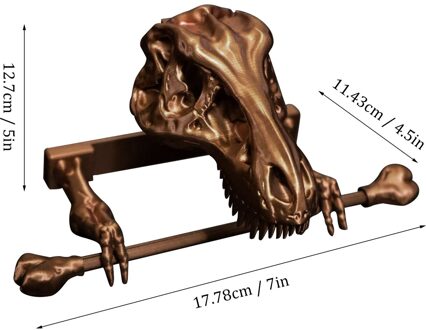 Dinosaurus Tissue Houder, Schedel Toiletrolhouder, Badkamer Opslag