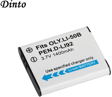 Dinto 1 Pc 1400 Mah Li-50B Li50B Li 50B Li-Ion Camera Batterij Voor Olympus U6010 U6020 Voor Pentax XZ-1 SP-800UZ d-Li92 DLi92
