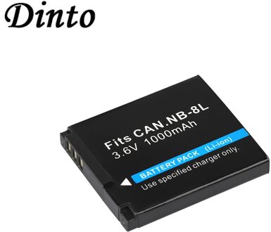 Dinto 3.6V 1000Mah NB-8L Oplaadbare Digitale Camera Batterij Voor Canon Powershot A2200 A3000 A3100 A3200 NB8L Nb 8L