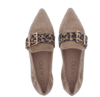 Diomira spits gespband | maat: | kleur: | dames loafers | materiaal: suède Bruin - 37