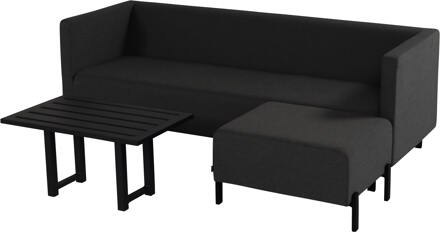 Dion All Weather Sunbrella Loungeset Zwart