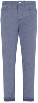 Dior Blauwe Slim-fit Katoenen Jeans Dior , Blue , Heren - W32