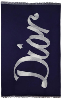 Dior Handtekening Ruit Dior , Blue , Unisex - ONE Size
