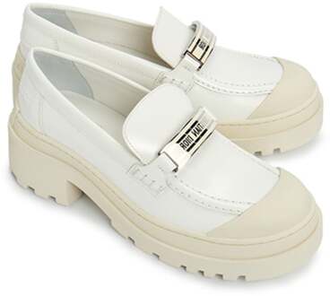 Dior Leren Loafers Wit