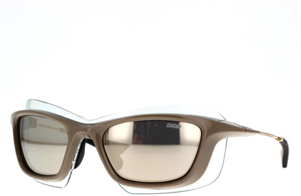 Dior Moderne en futuristische zonnebril Dior , Beige , Dames - 56 MM