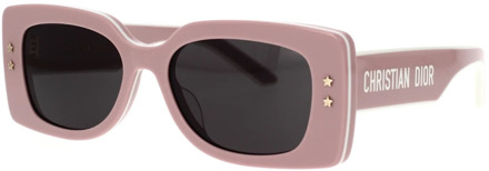 Dior Stoere en moderne vierkante zonnebril met drielaags effect Dior , Pink , Dames - 53 MM