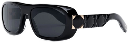 Dior Zwarte zonnebril met glanzende afwerking Dior , Black , Dames - 59 MM