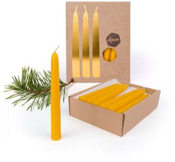 Dipam Bijenwas Kerstboomkaarsjes - 20 kaarsen