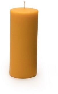 Dipam Bijenwas Stompkaars met structuur Ø7,8 x 19 cm - 1 kaars