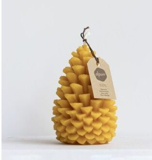 Dipam Bijenwaskaars in de vorm van een dennenappel - 1 kaars