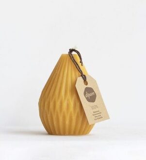 Dipam Bijenwaskaars in vorm Dimant (groot) - 1 kaars