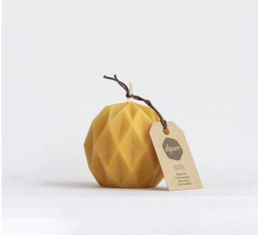 Dipam Bijenwaskaars in vorm Dimant (klein) - 1 kaars