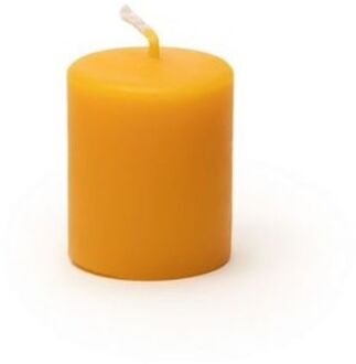 Dipam Glad afgewerkte bijenwas stompkaars Ø4.8 x 6 cm - 1 kaars