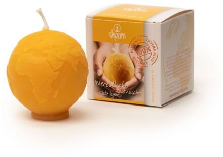 Dipam Wereldlicht Bijenwas wereldbol kaars - 1 kaars