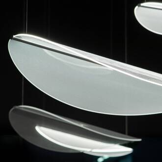 Diphy LED hanglamp 1-lamp DALI-Push 96 cm signaalwit (RAL 9003)