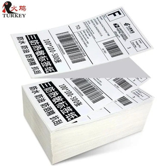 Direct Thermal label sticker 100MM x 150MM (500 labels), Fan-fold, Amazon ebay 4x6 Thermal shipping label