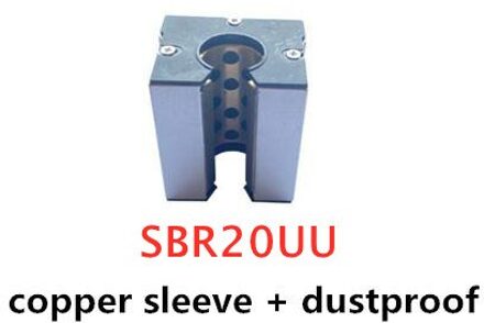 Directe Verkoop Koper Mouw/Rechte Ronde/Koper Mouw Stofdicht/Druk Plaat/Stofdicht Slider Lager SBR20 groen