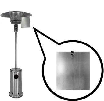 Directionele Warmte Gericht Reflector Patio Kachels Reflector Patio Kachels Warmte Gericht Reflector Tuin Kachels Besparen Propaan Bruin