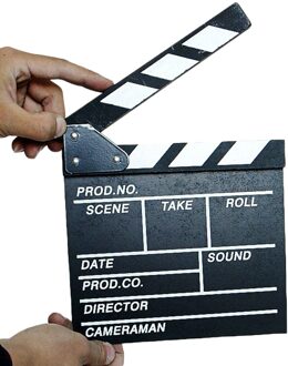 Director Video Scene Clapperboard Tv Film Klepel Bord Film Slate Cut Prop Plank