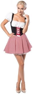 Dirndl Eva Rood/Zwart Kort Rood - Zalm