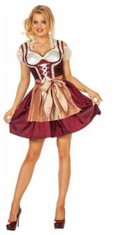 Dirndl jurk (grote maten)  Roos