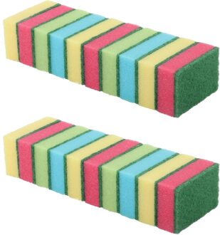 Dirt Devil Gekleurde schuursponsjes - 20x - schoonmaak - afwas