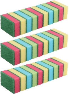 Dirt Devil Gekleurde schuursponsjes - 60x - schoonmaak - afwas