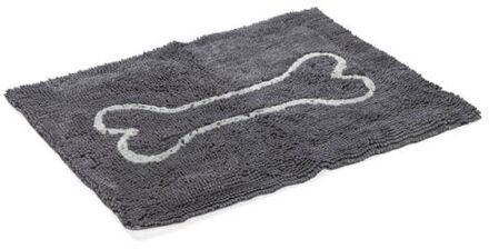 Dirty Dog  Droogloopmat Hond - Dierenmat - Grijs - 88 x 68 cm