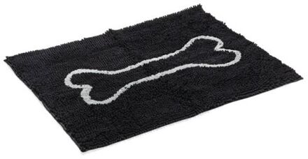 Dirty Dog Droogloopmat Hond - Dierenmat - Zwart - 88 x 68 cm
